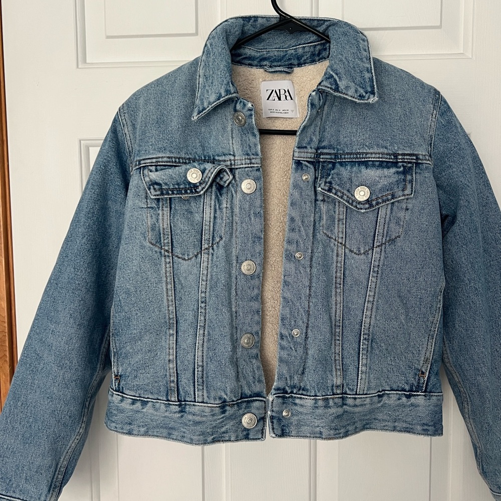 Zara lined Jean jacket
